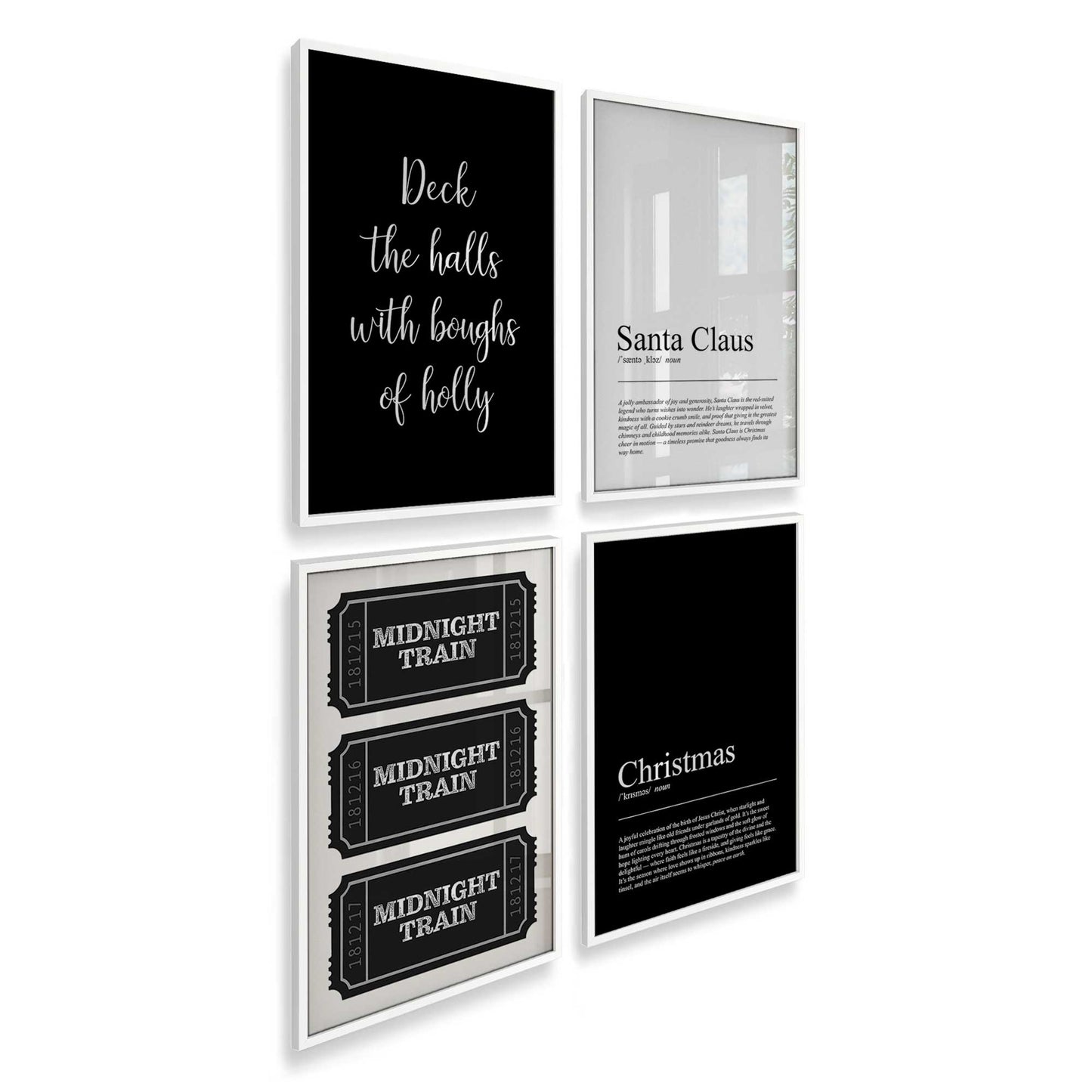 [Color:Opaque White], Picture of art in an Opaque White frame at an angle