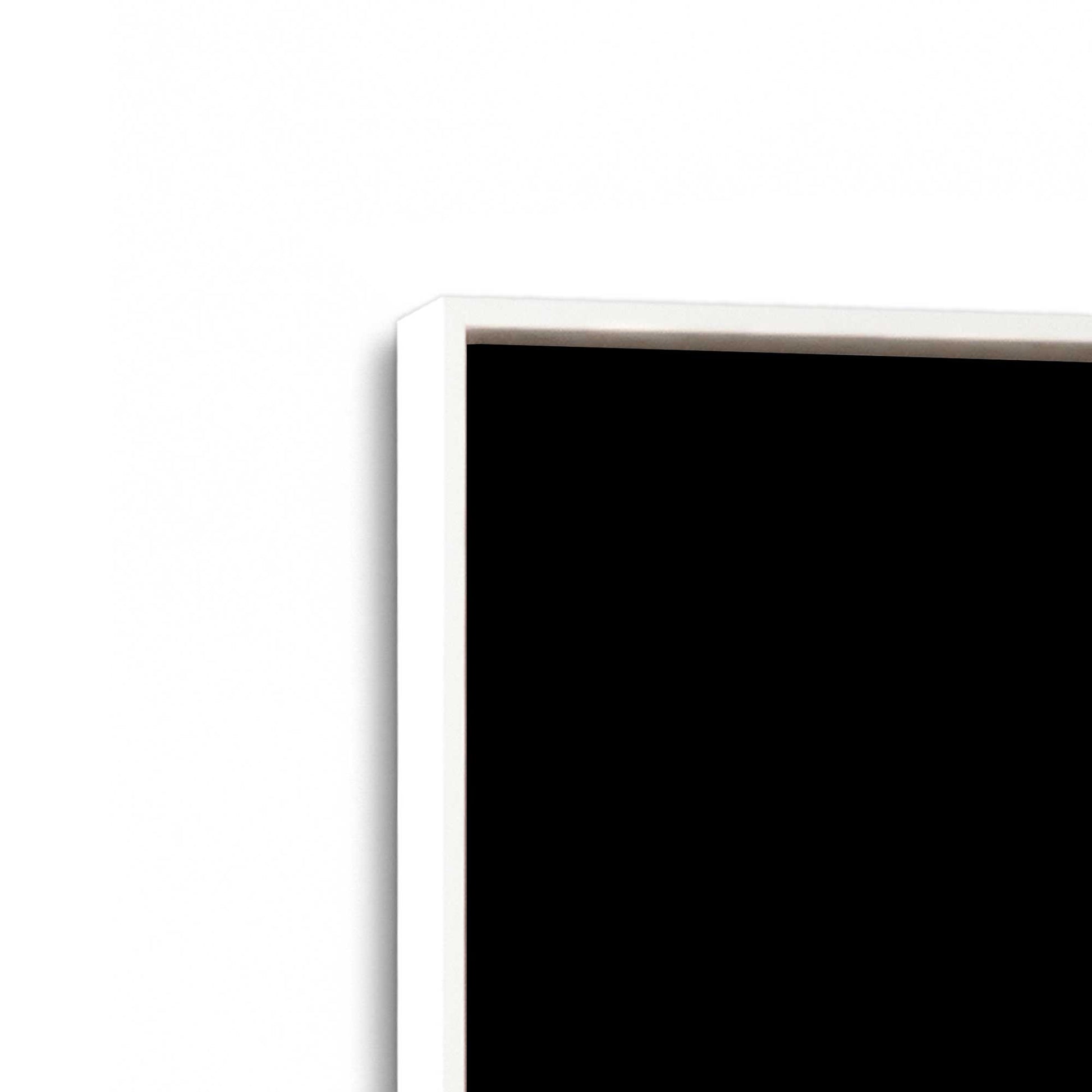 [Color:Opaque White], Picture of art in a White frame at an angle
