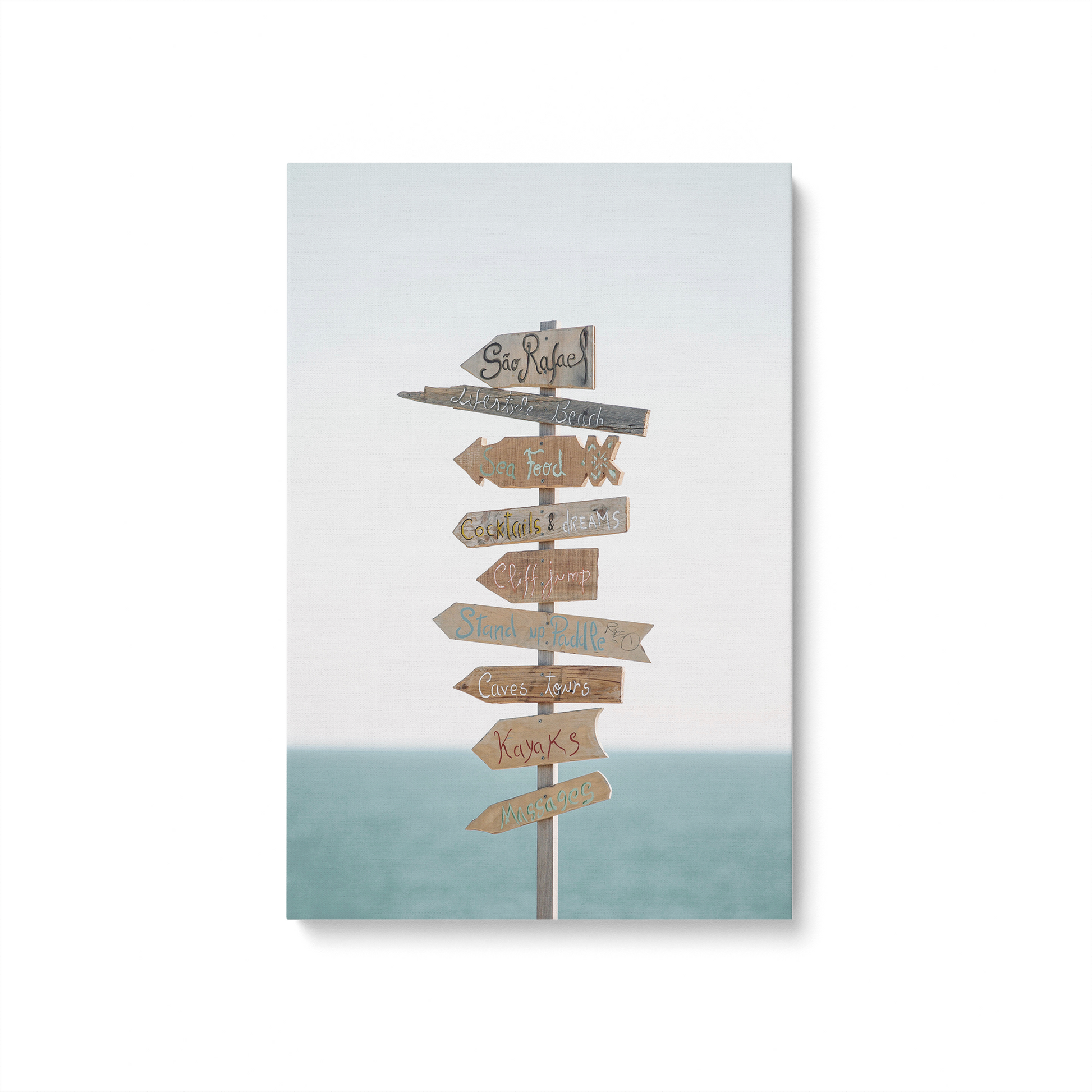 [color:Stretched Canvas], Picture of art in a black frame