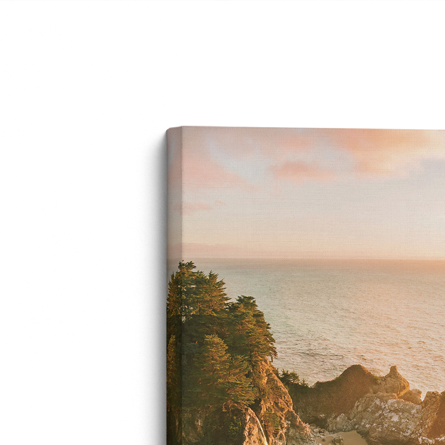 [color:Stretched Canvas], Frame corner detail