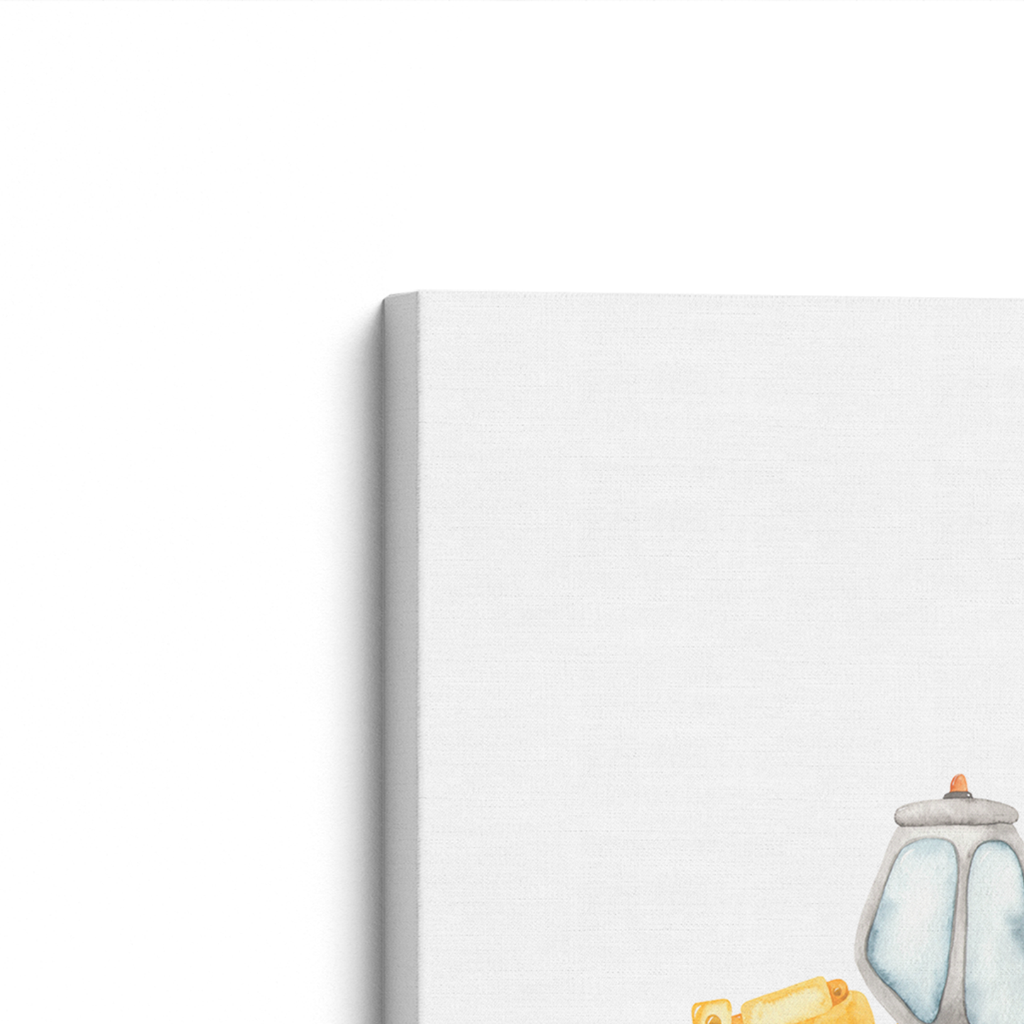 [color:Stretched Canvas], Frame corner detail
