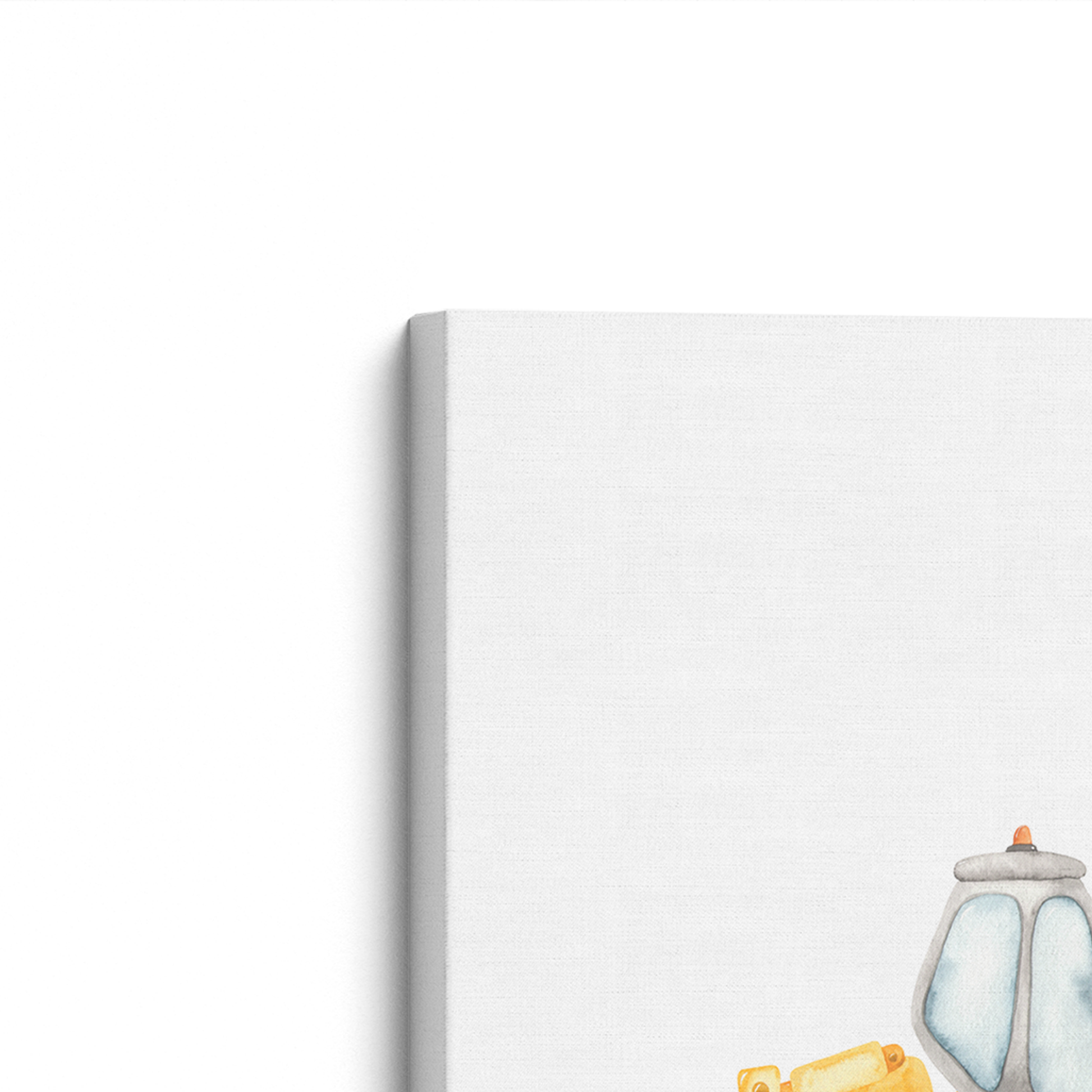 [color:Stretched Canvas], Frame corner detail