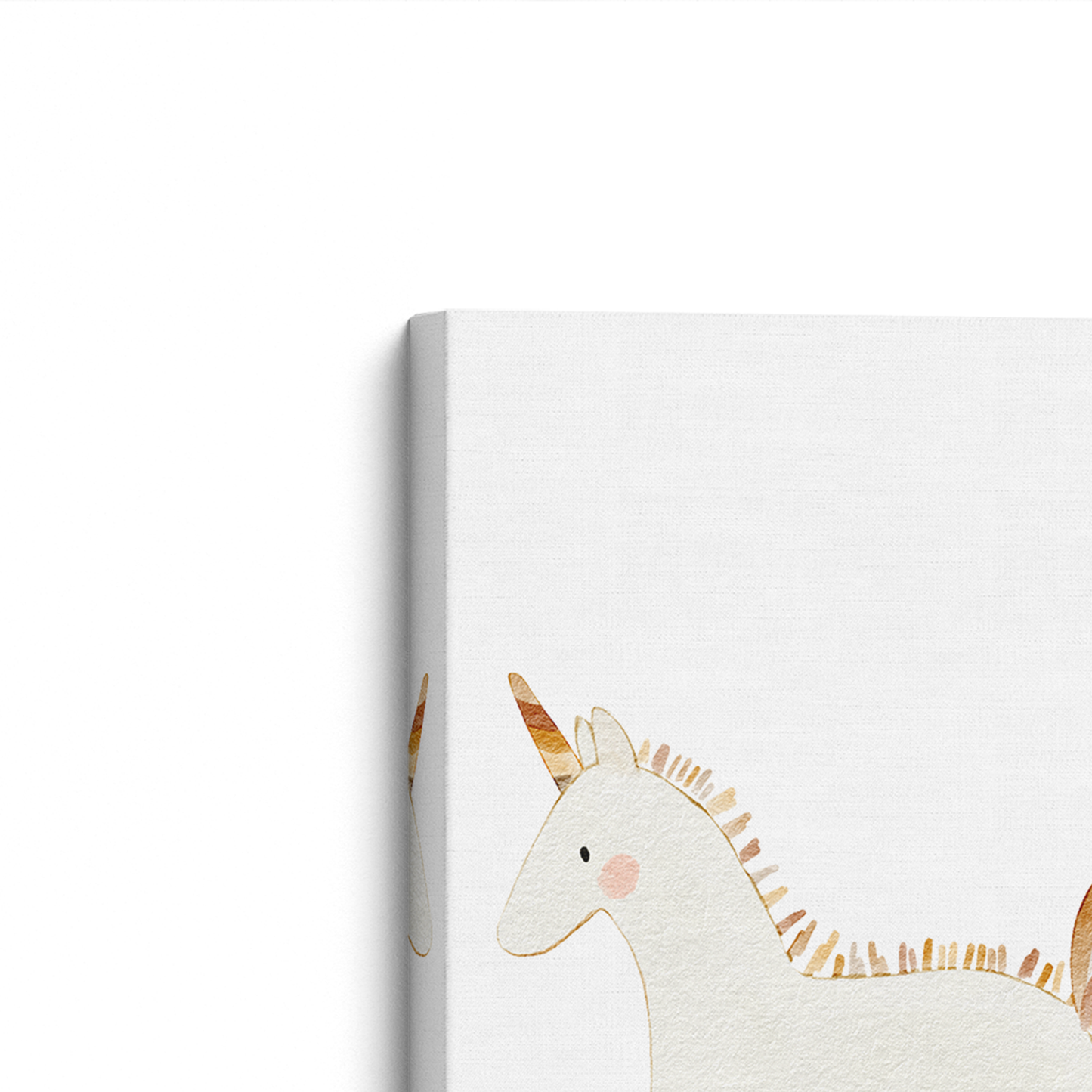 [color:Stretched Canvas], Frame corner detail