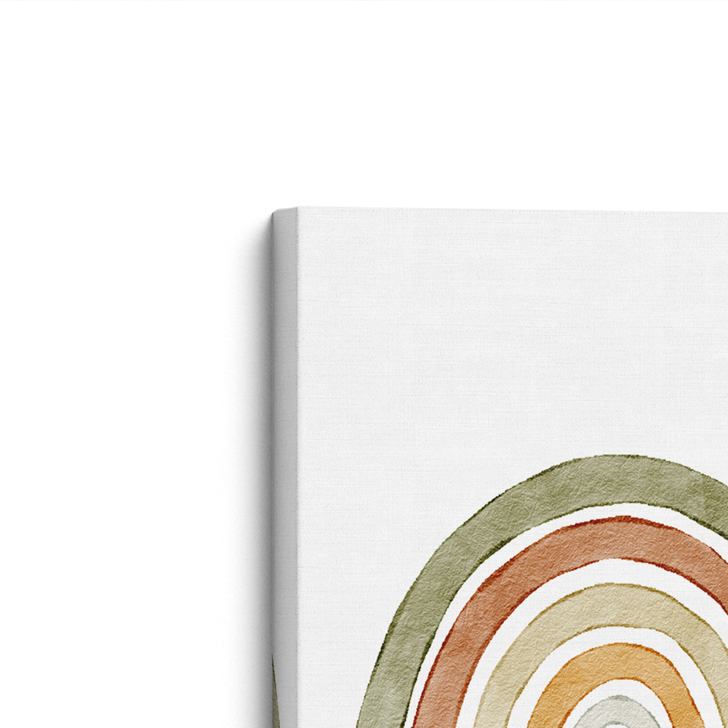 [color:Stretched Canvas], Frame corner detail