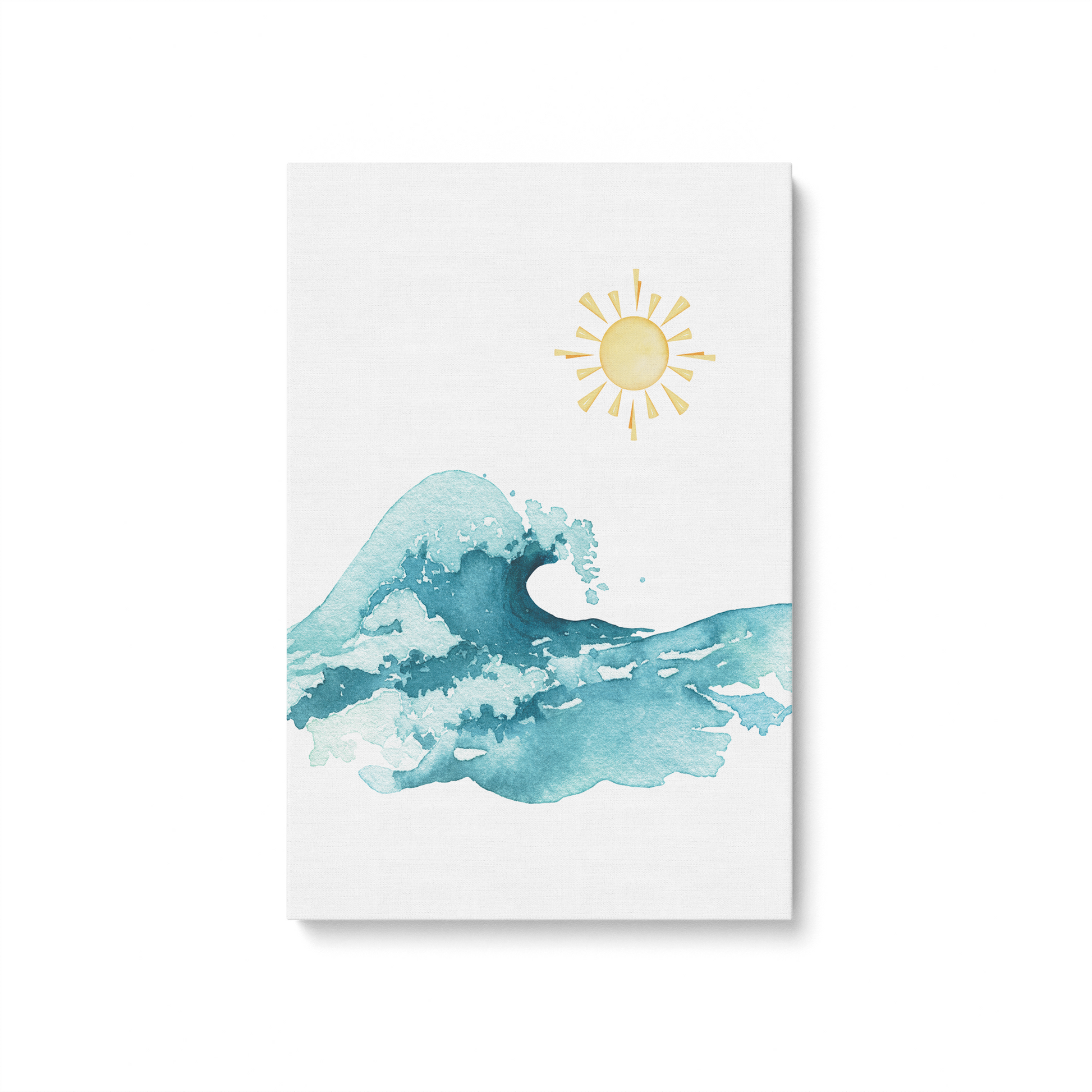 [color:Stretched Canvas], Picture of art in a black frame