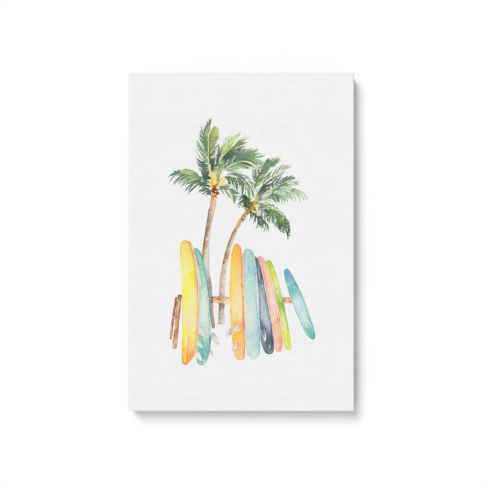 [color:Stretched Canvas], Picture of art in a black frame