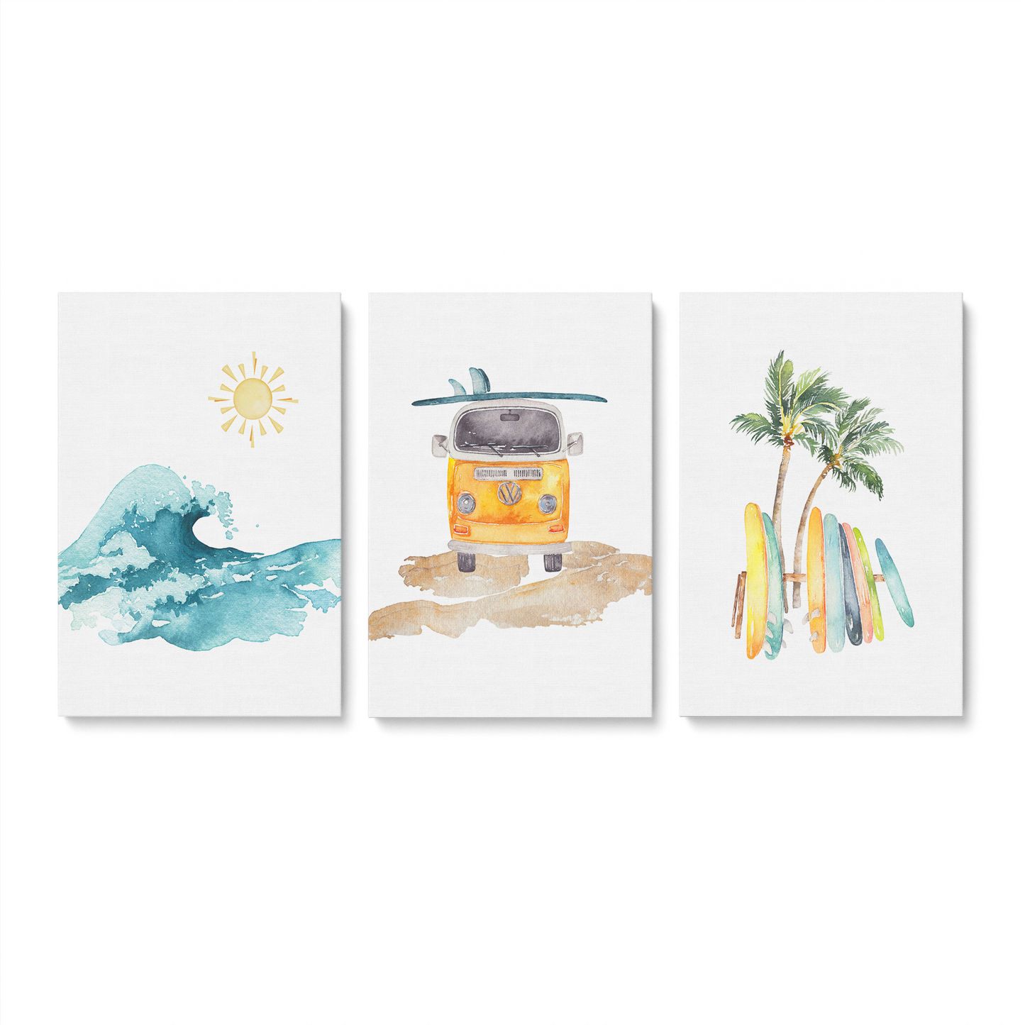[color:Stretched Canvas], Picture of art in a black frame