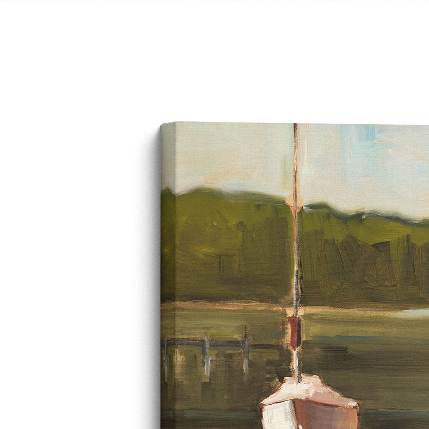 [color:Stretched Canvas], Frame corner detail