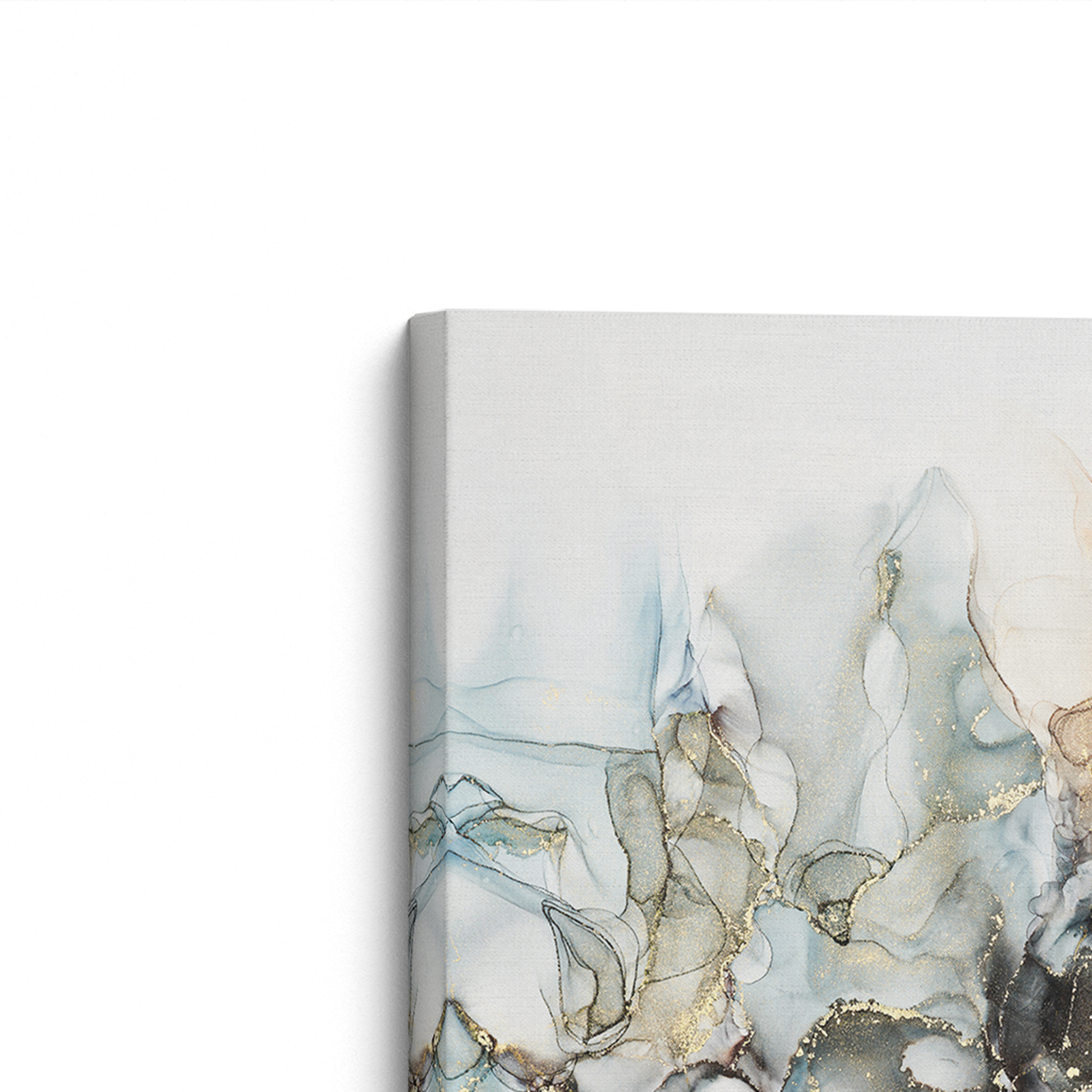 [Color:Stretched Canvas], Picture of art on an angle