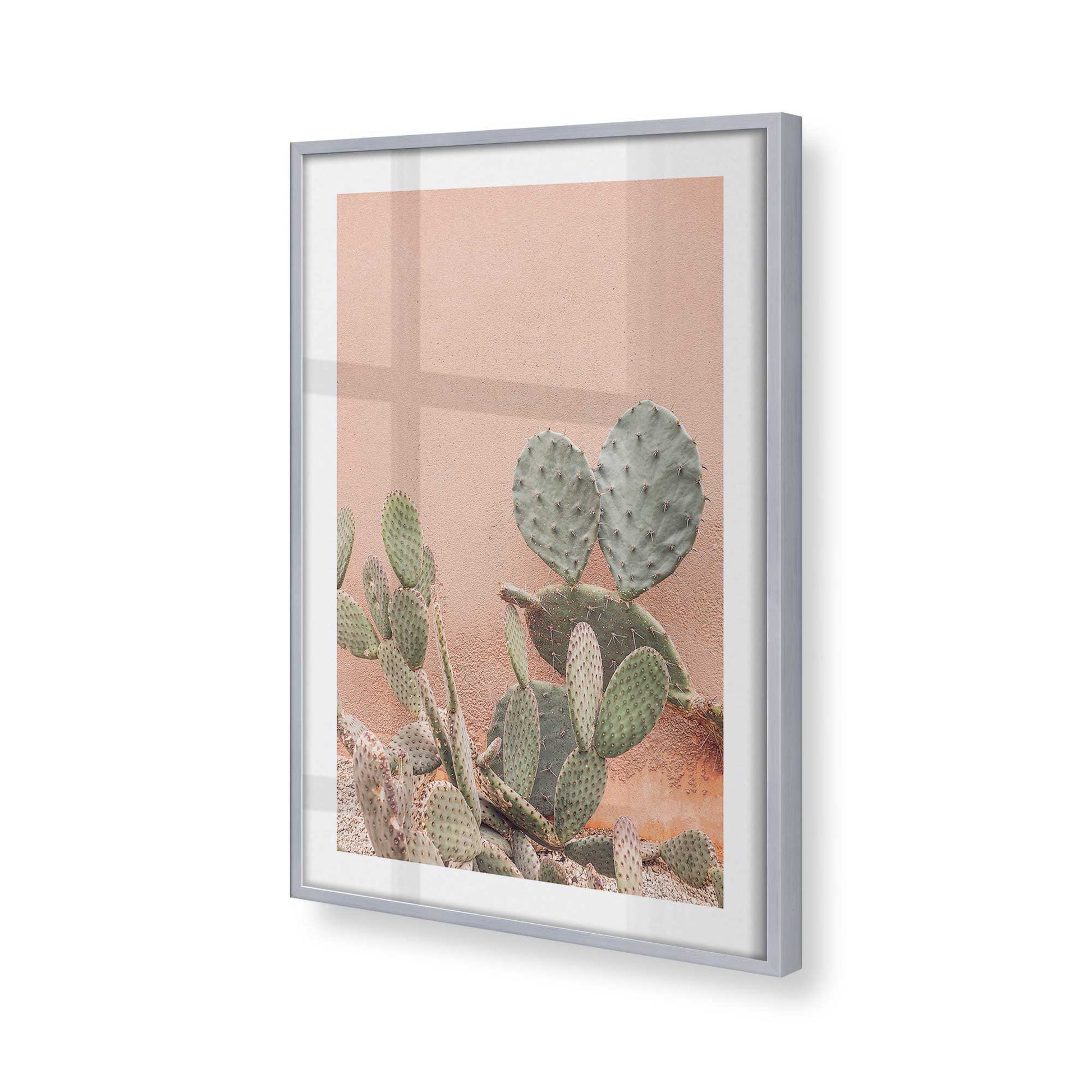 [Color:Polished Chrome], Picture of art in a Polished Chrome frame at an angle