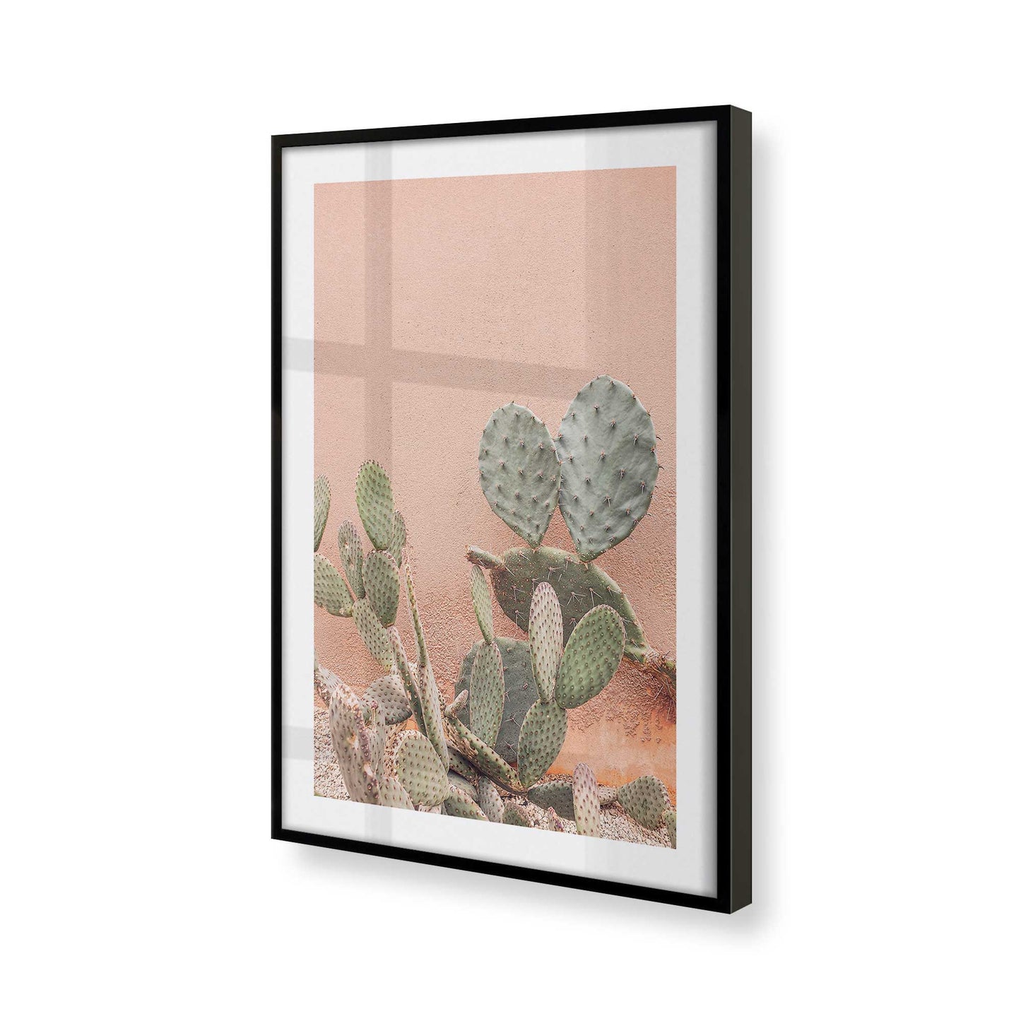 [Color:Satin Black], Picture of art in a Satin Black frame at an angle