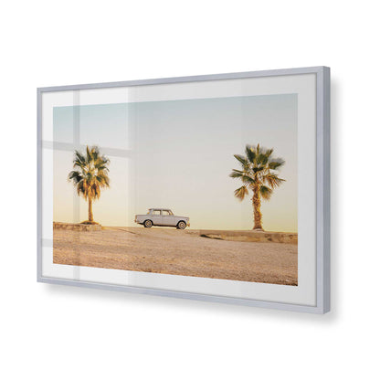 [Color:Polished Chrome], Picture of art in a Polished Chrome frame at an angle