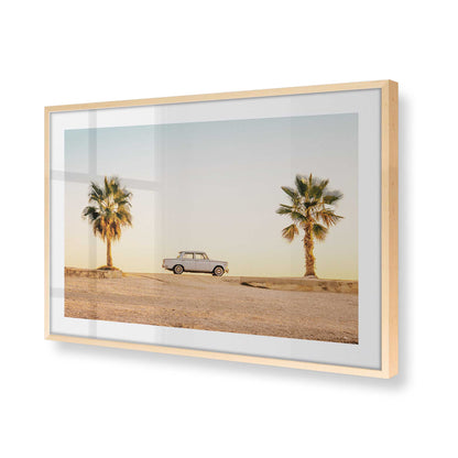 [Color:Raw Maple], Picture of art in a Raw Maple frame at an angle