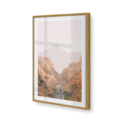 [Color:Polished Gold], Picture of art in a Polished Gold frame at an angle