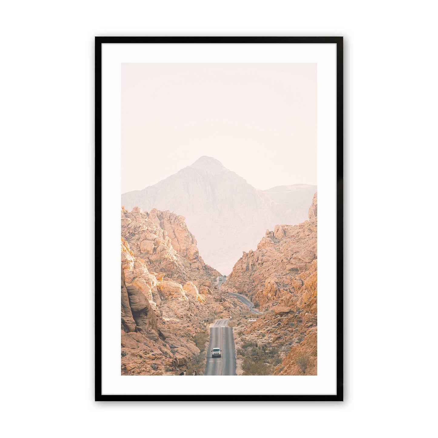 [Color:Satin Black], Picture of art in a Satin Black frame