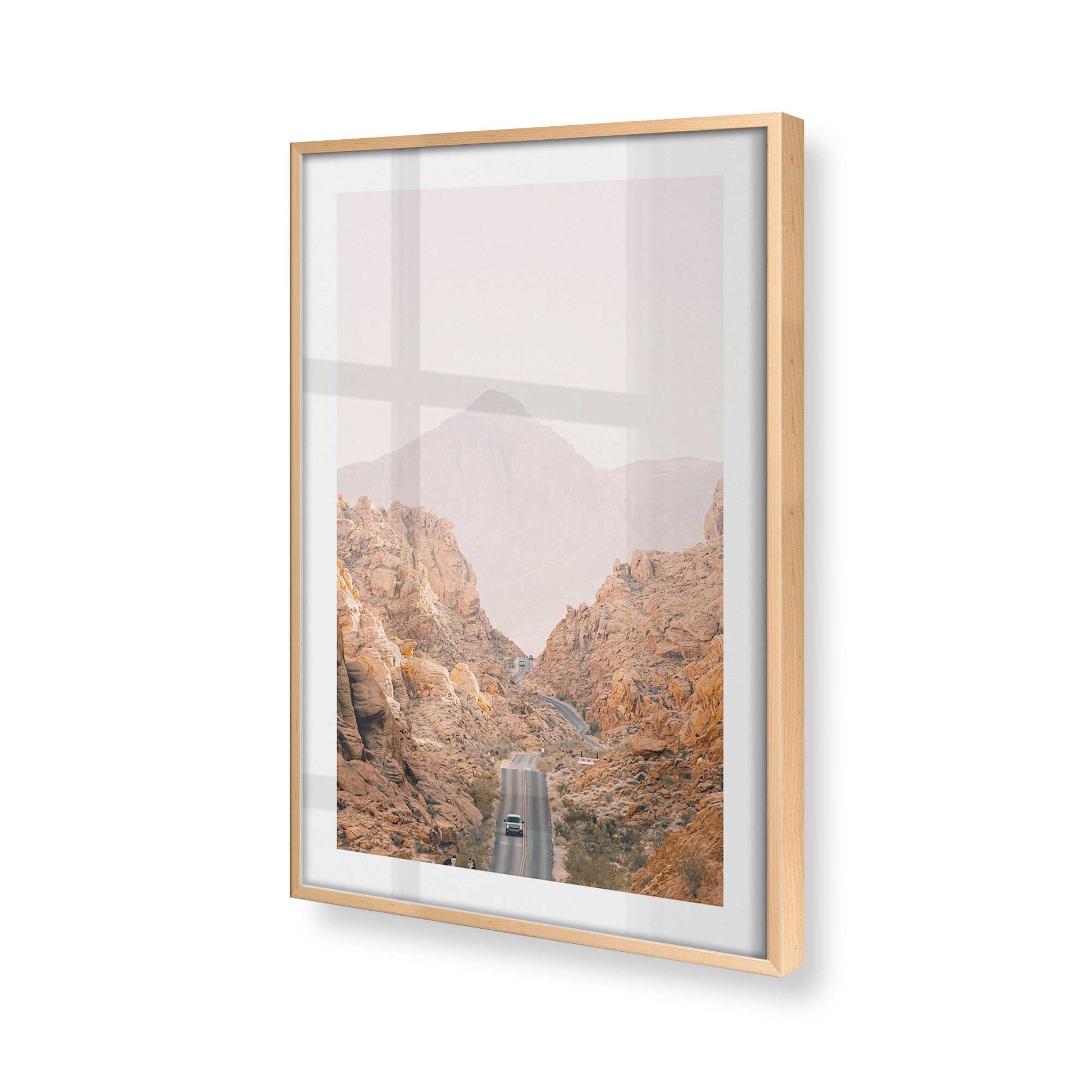 [Color:Raw Maple], Picture of art in a Raw Maple frame at an angle