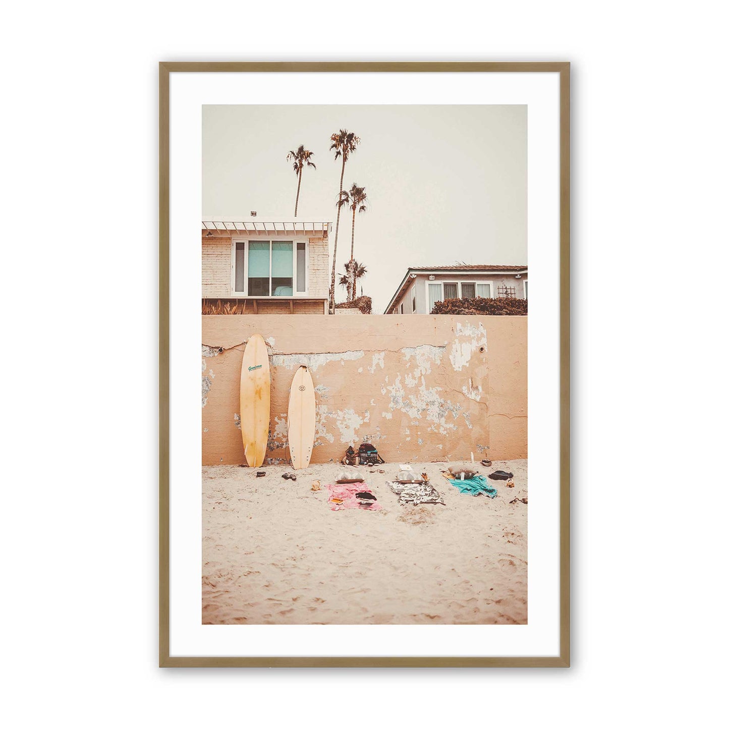 [Color:Brushed Gold], Picture of art in a Brushed Gold frame