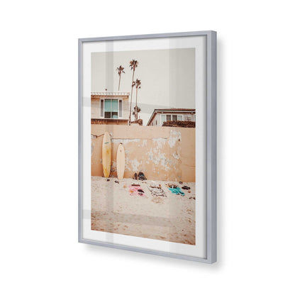 [Color:Polished Chrome], Picture of art in a Polished Chrome frame at an angle