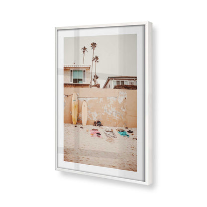 [Color:Opaque White], Picture of art in a Opaque White frame at an angle