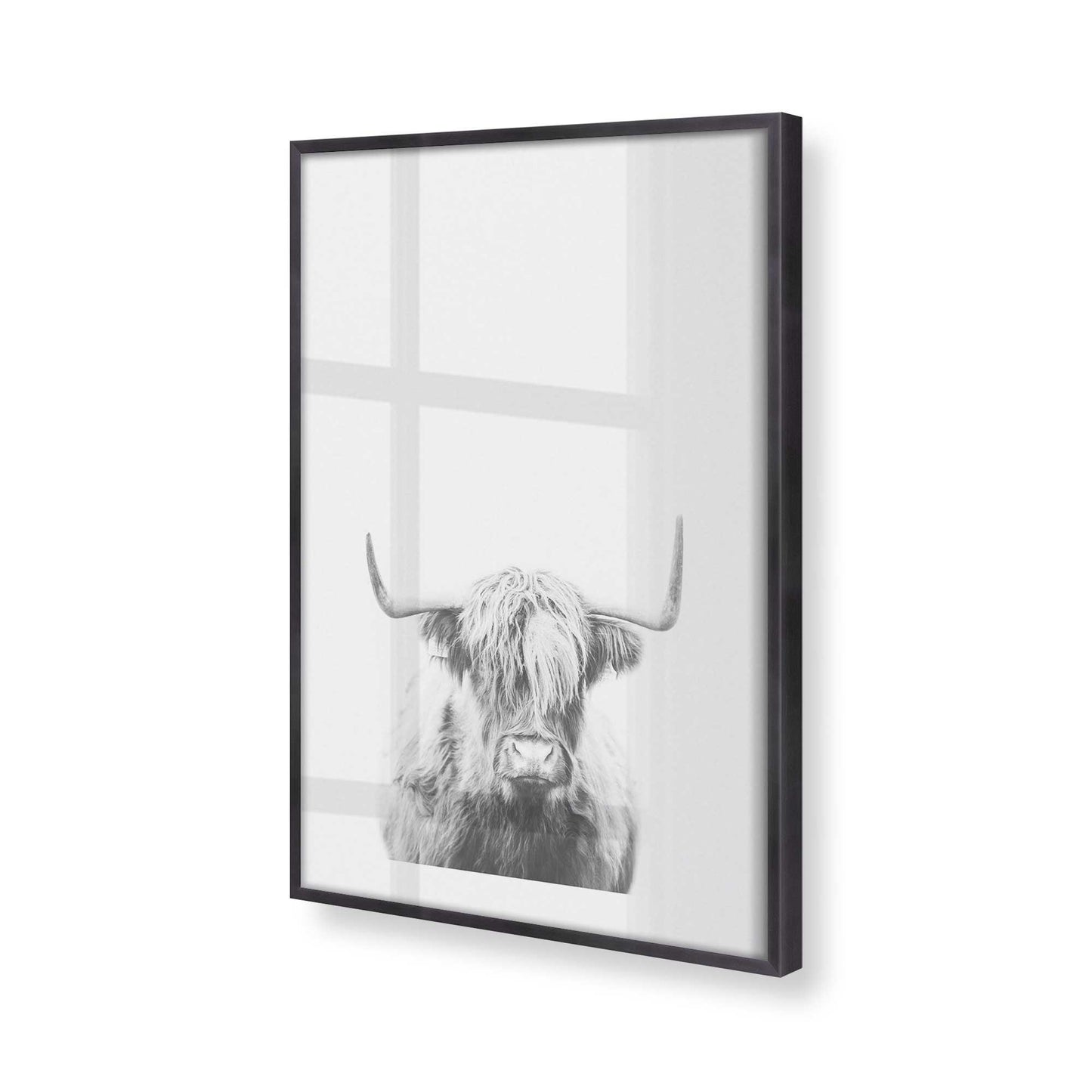 [Color:Weathered Zinc], Picture of art in a Weathered Zinc frame at an angle