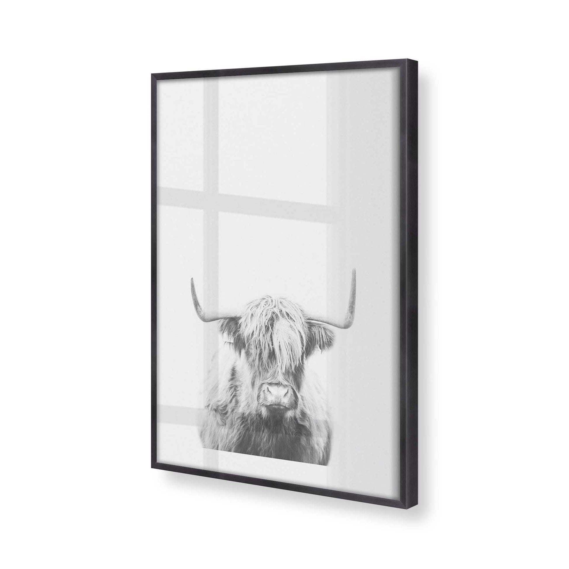 [Color:Weathered Zinc], Picture of art in a Weathered Zinc frame at an angle