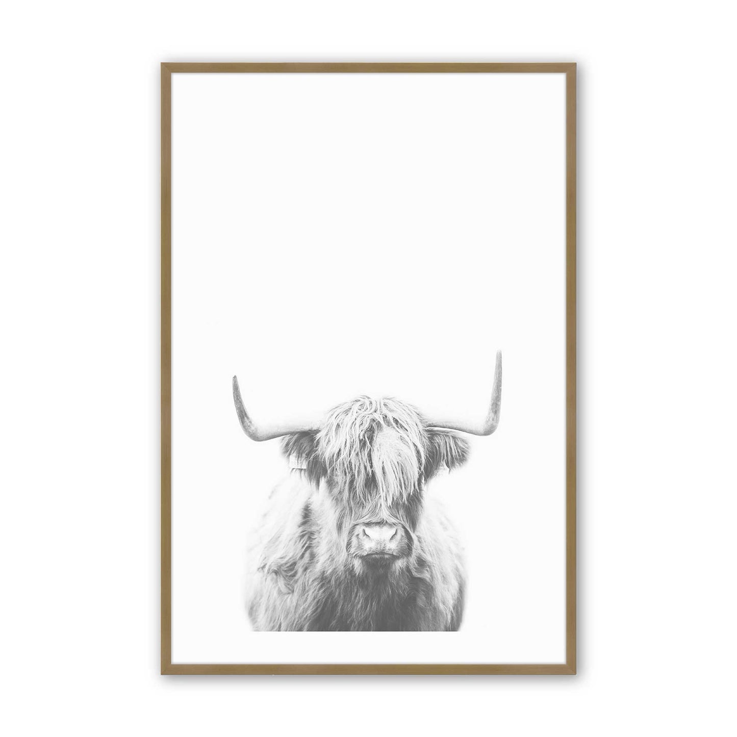 [Color:Brushed Gold], Picture of art in a Brushed Gold frame