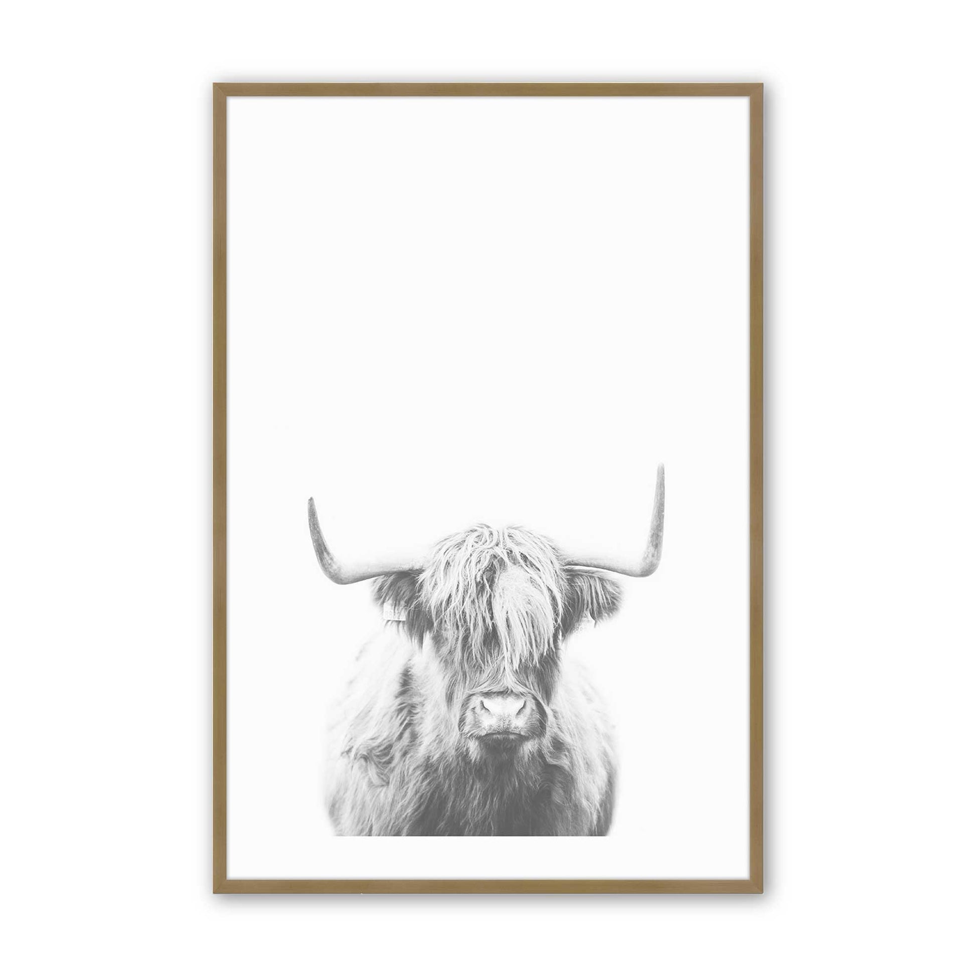 [Color:Brushed Gold], Picture of art in a Brushed Gold frame