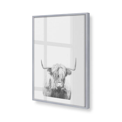 [Color:Polished Chrome], Picture of art in a Polished Chrome frame at an angle