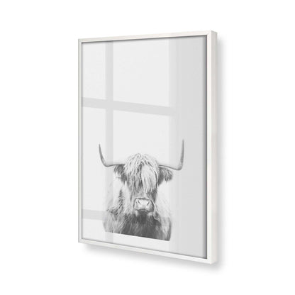 [Color:Opaque White], Picture of art in a Opaque White frame at an angle