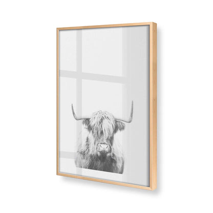 [Color:Raw Maple], Picture of art in a Raw Maple frame at an angle