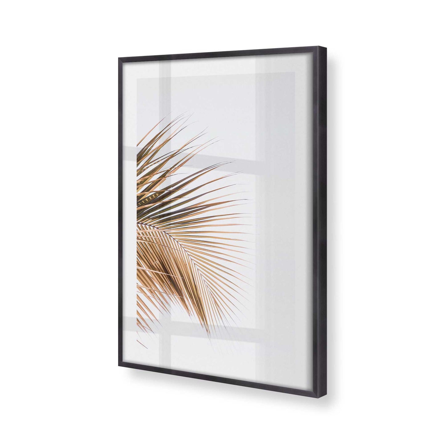 [Color:Weathered Zinc], Picture of art in a Weathered Zinc frame at an angle