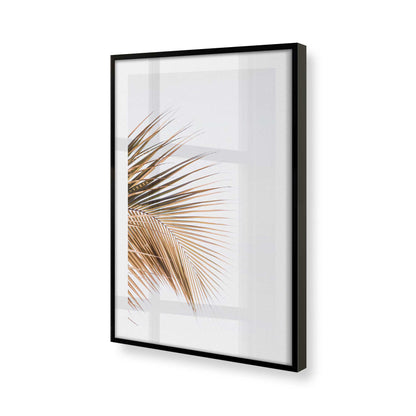 [Color:Satin Black], Picture of art in a Satin Black frame at an angle