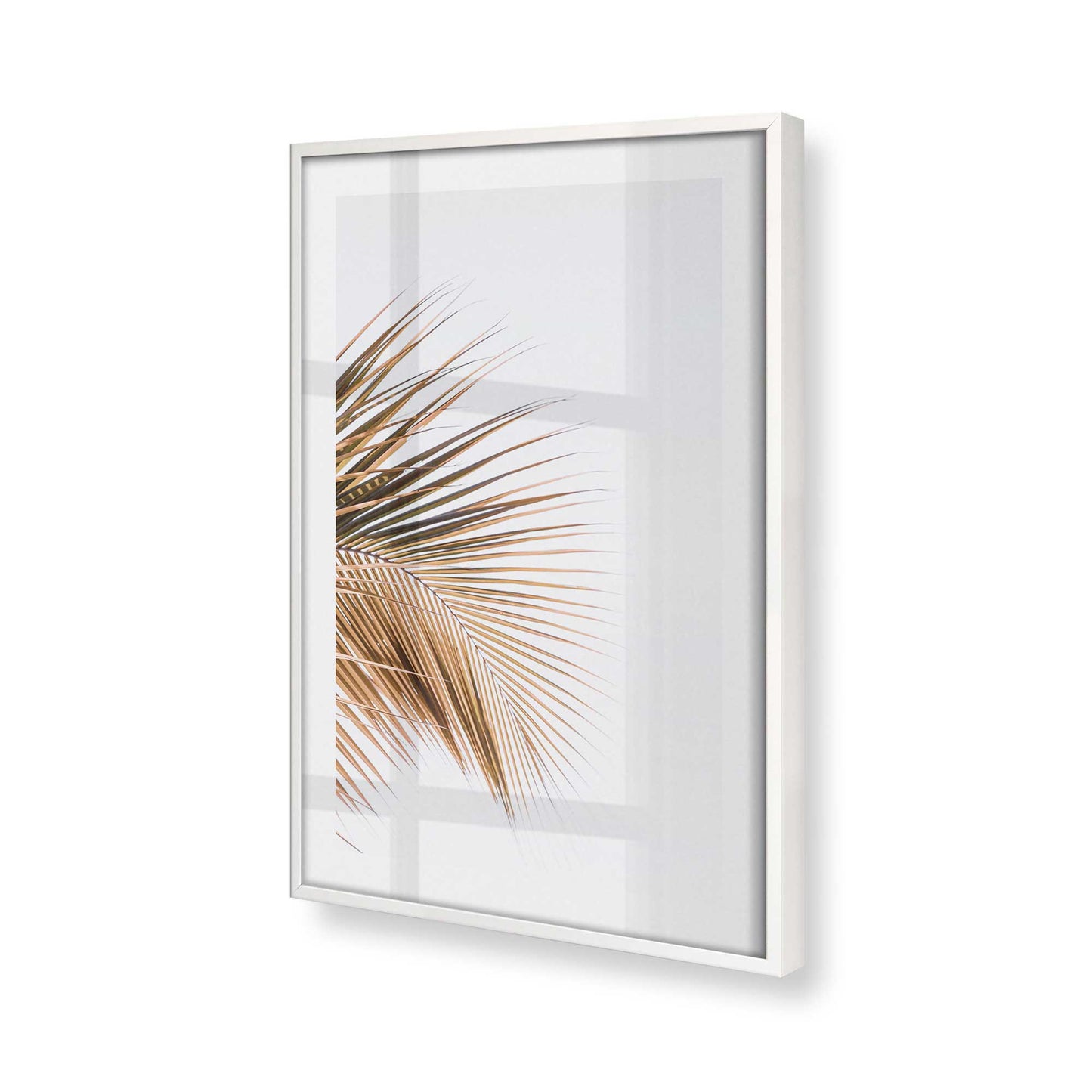 [Color:Opaque White], Picture of art in a Opaque White frame at an angle