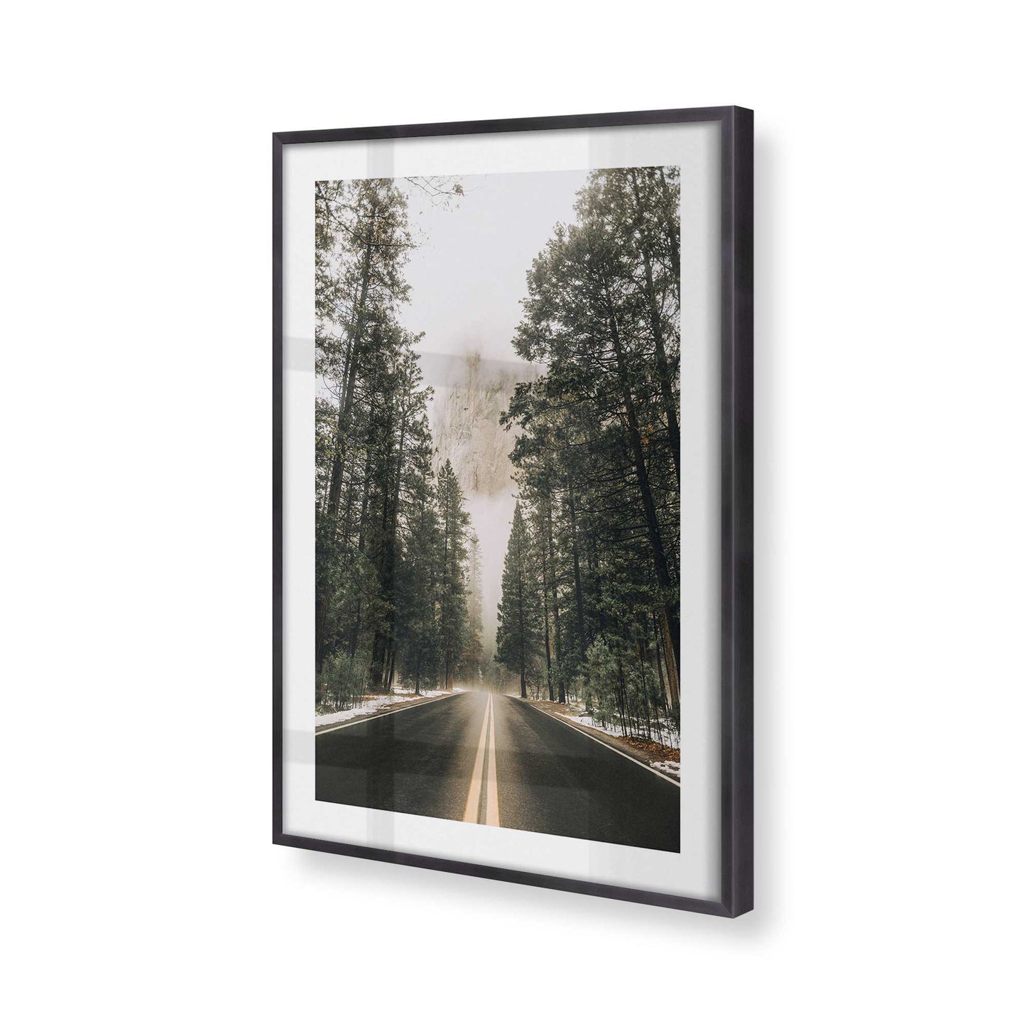 [Color:Weathered Zinc], Picture of art in a Weathered Zinc frame at an angle