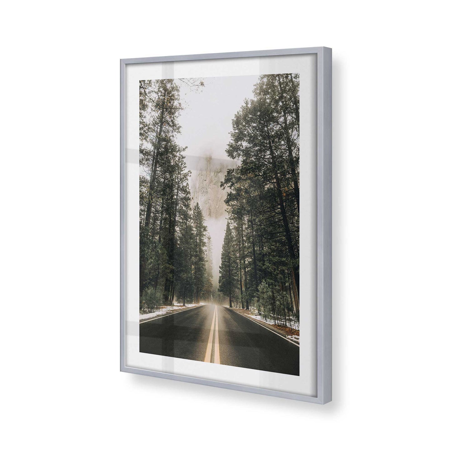 [Color:Polished Chrome], Picture of art in a Polished Chrome frame at an angle