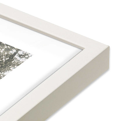 [Color:Opaque White], Picture of art in a Opaque White frame of the corner