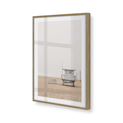 [Color:Brushed Gold], Picture of art in a Brushed Gold frame at an angle