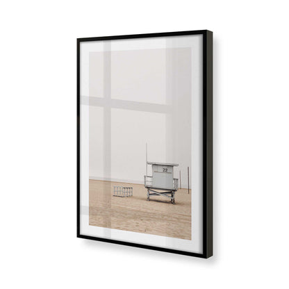 [Color:Satin Black], Picture of art in a Satin Black frame at an angle
