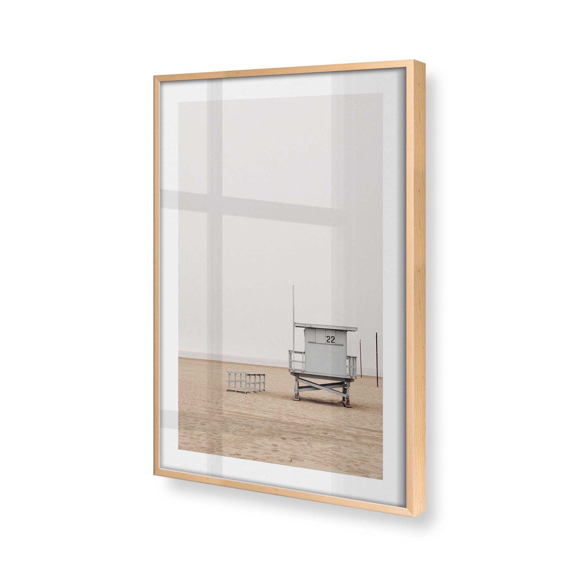 [Color:Raw Maple], Picture of art in a Raw Maple frame at an angle