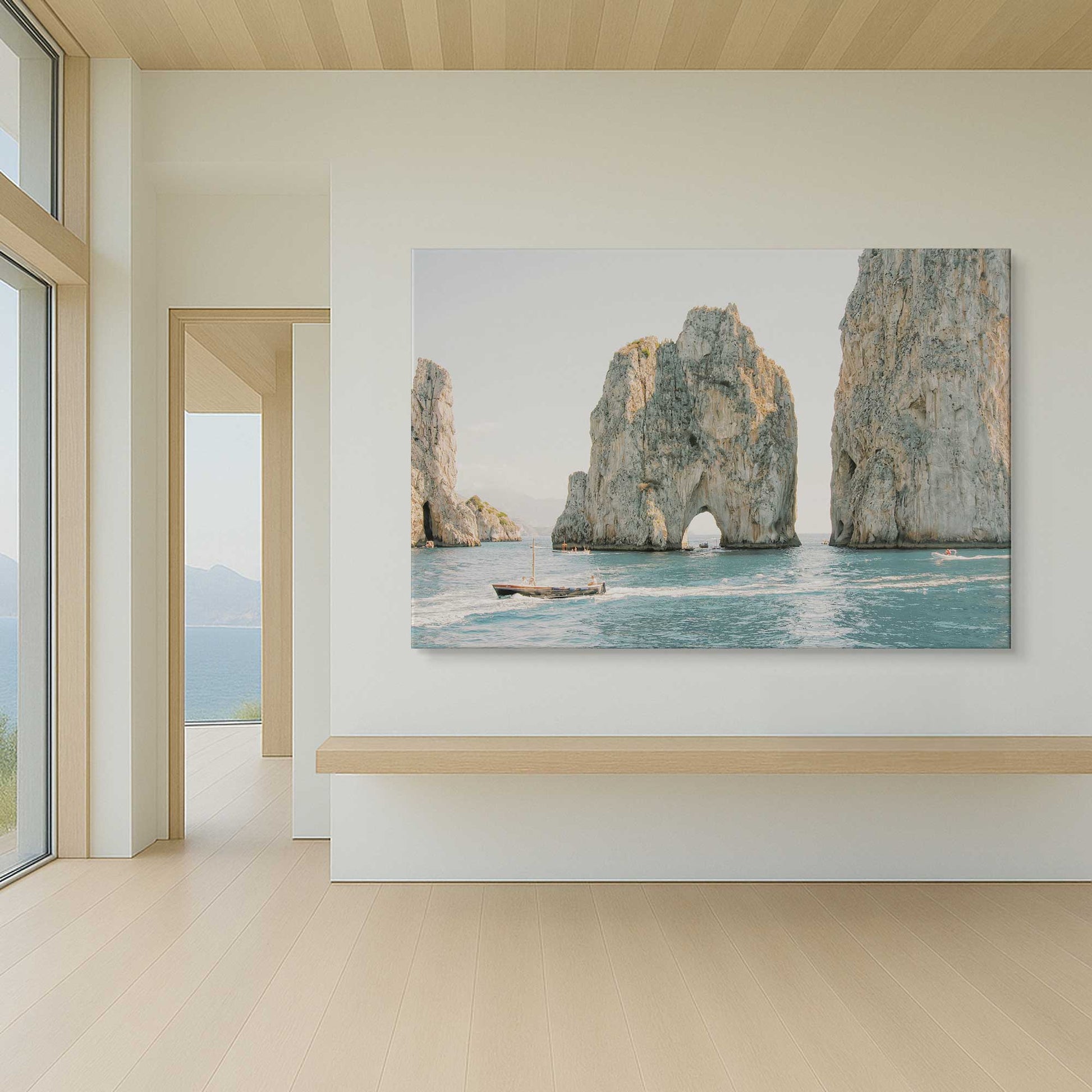 [Color:Stretched Canvas], Picture of art in a room