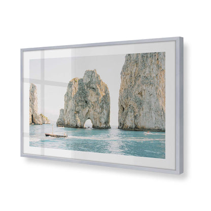[Color:Polished Chrome], Picture of art in a Polished Chrome frame at an angle