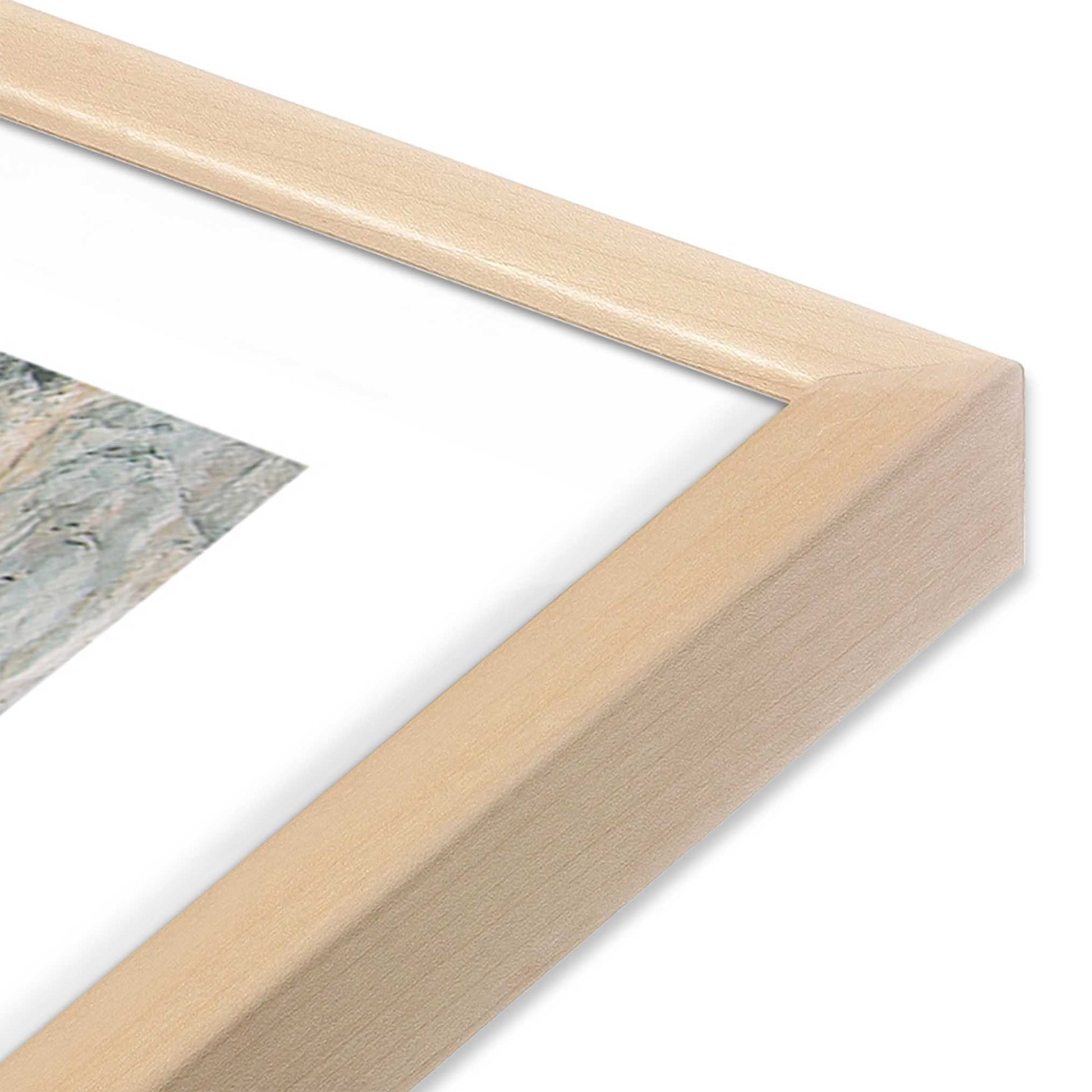[Color:Raw Maple], Picture of art in a Raw Maple frame of the corner