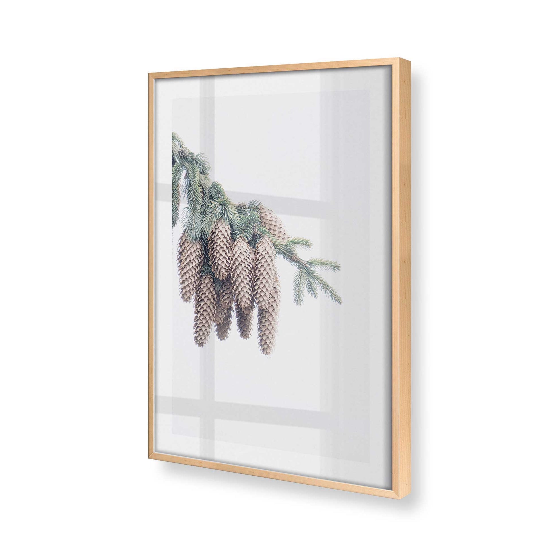 [Color:Raw Maple], Picture of art in a Raw Maple frame at an angle