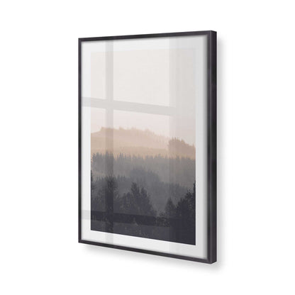 [Color:Weathered Zinc], Picture of art in a Weathered Zinc frame at an angle