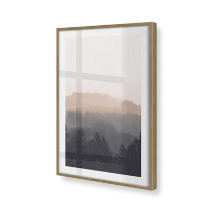 [Color:Brushed Gold], Picture of art in a Brushed Gold frame at an angle