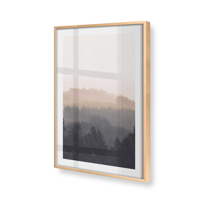 [Color:Raw Maple], Picture of art in a Raw Maple frame at an angle