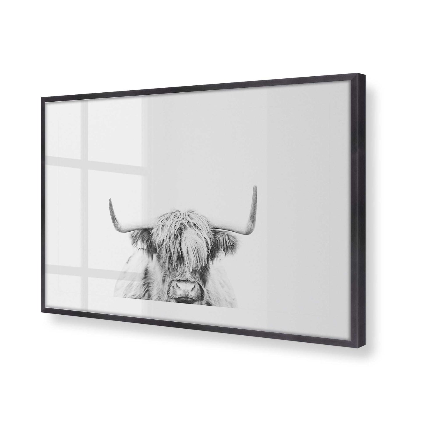 [Color:Weathered Zinc], Picture of art in a Weathered Zinc frame at an angle