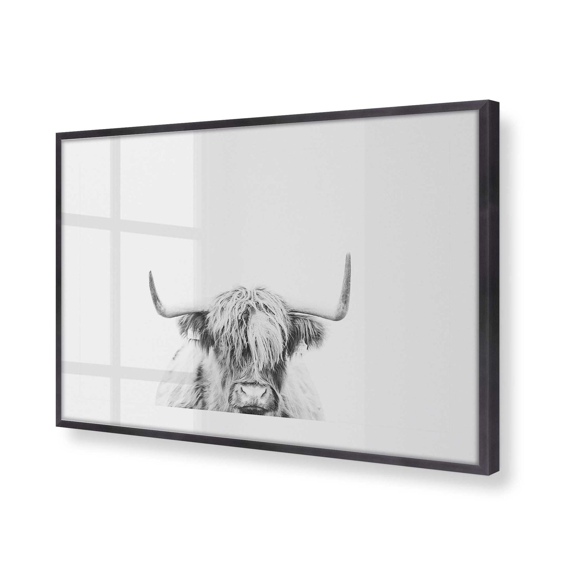 [Color:Weathered Zinc], Picture of art in a Weathered Zinc frame at an angle