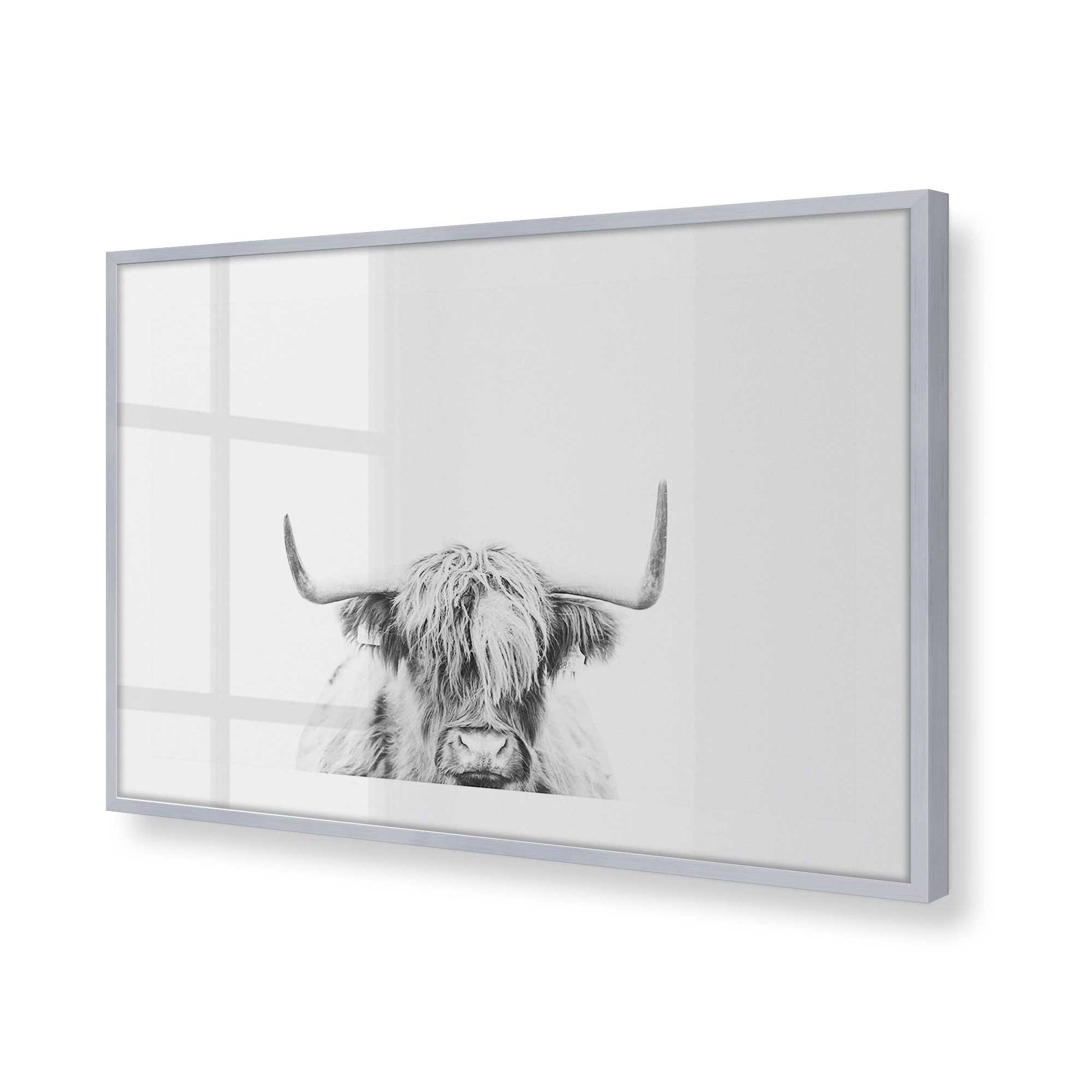 [Color:Polished Chrome], Picture of art in a Polished Chrome frame at an angle
