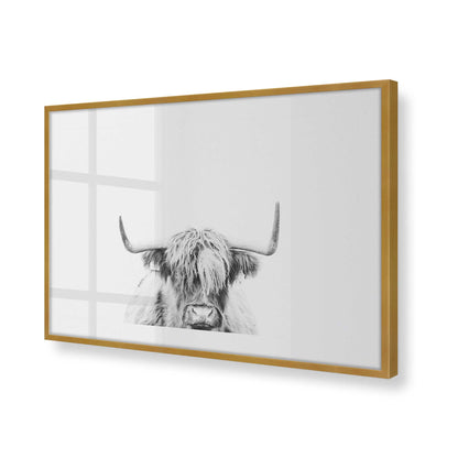 [Color:Polished Gold], Picture of art in a Polished Gold frame at an angle